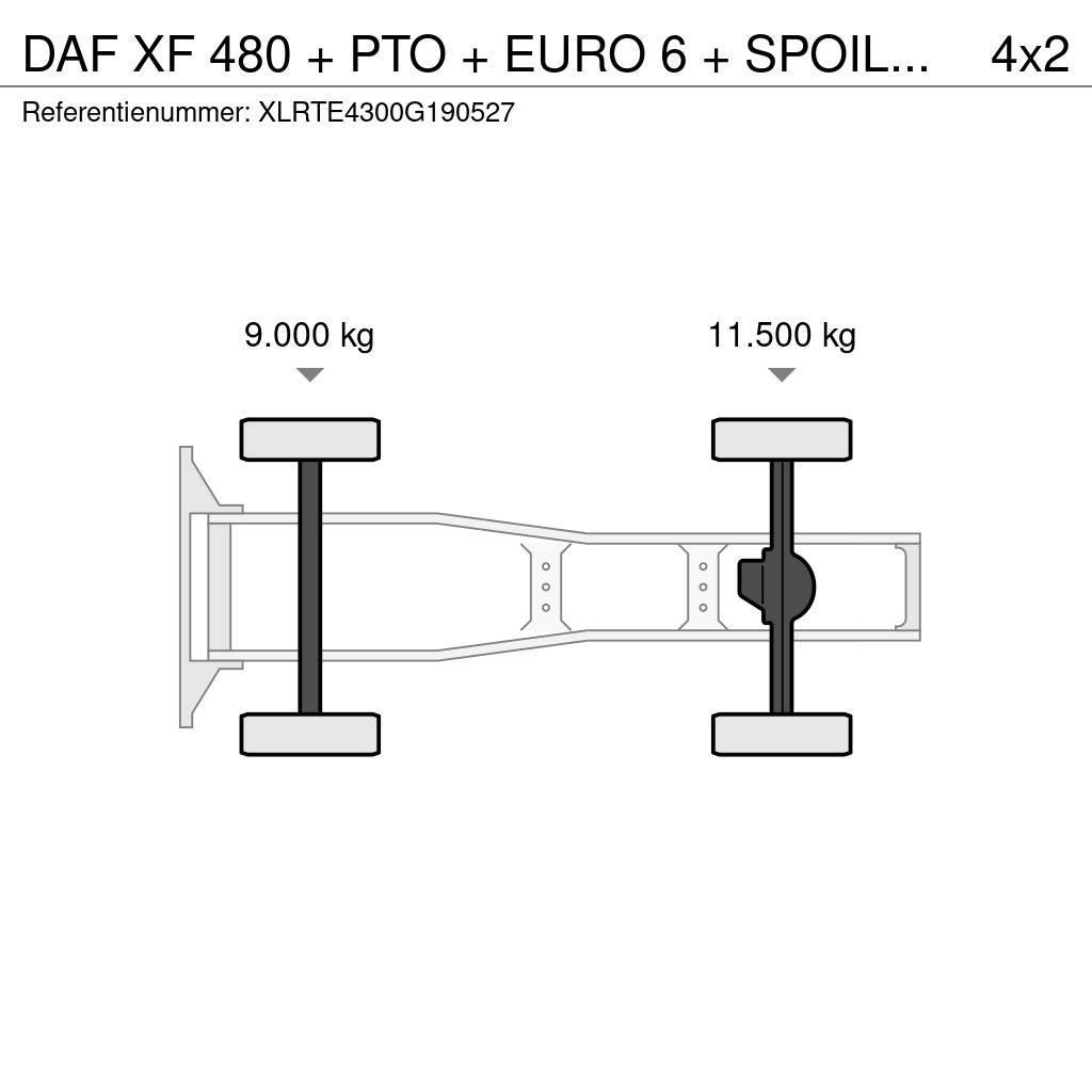 DAF XF 480 + PTO + EURO 6 + SPOILERS Trekkers