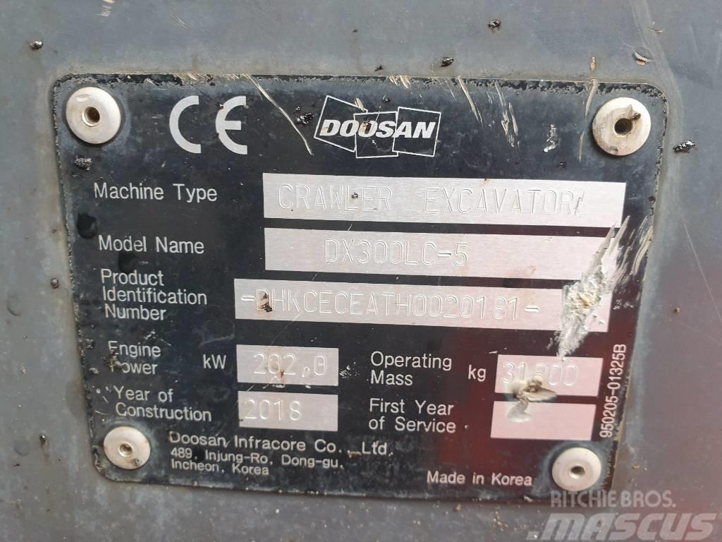 Doosan DX300LC-5 Rupsgraafmachines