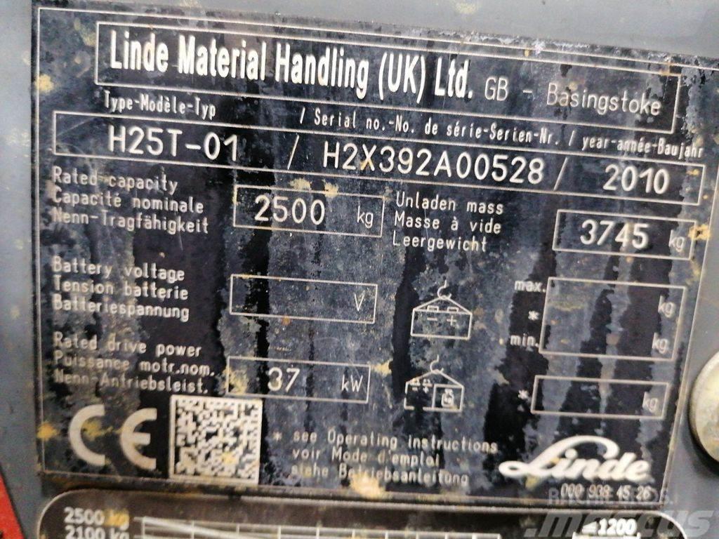 Linde H25T-01 LPG heftrucks