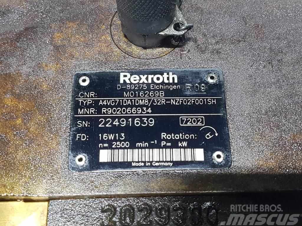 Rexroth A4VG71DA1DM8/32R - Drive pump/Fahrpumpe/Rijpomp Hydraulics