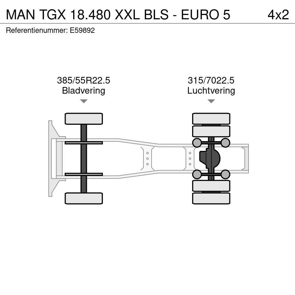 MAN TGX 18.480 XXL BLS - EURO 5 Trekkers