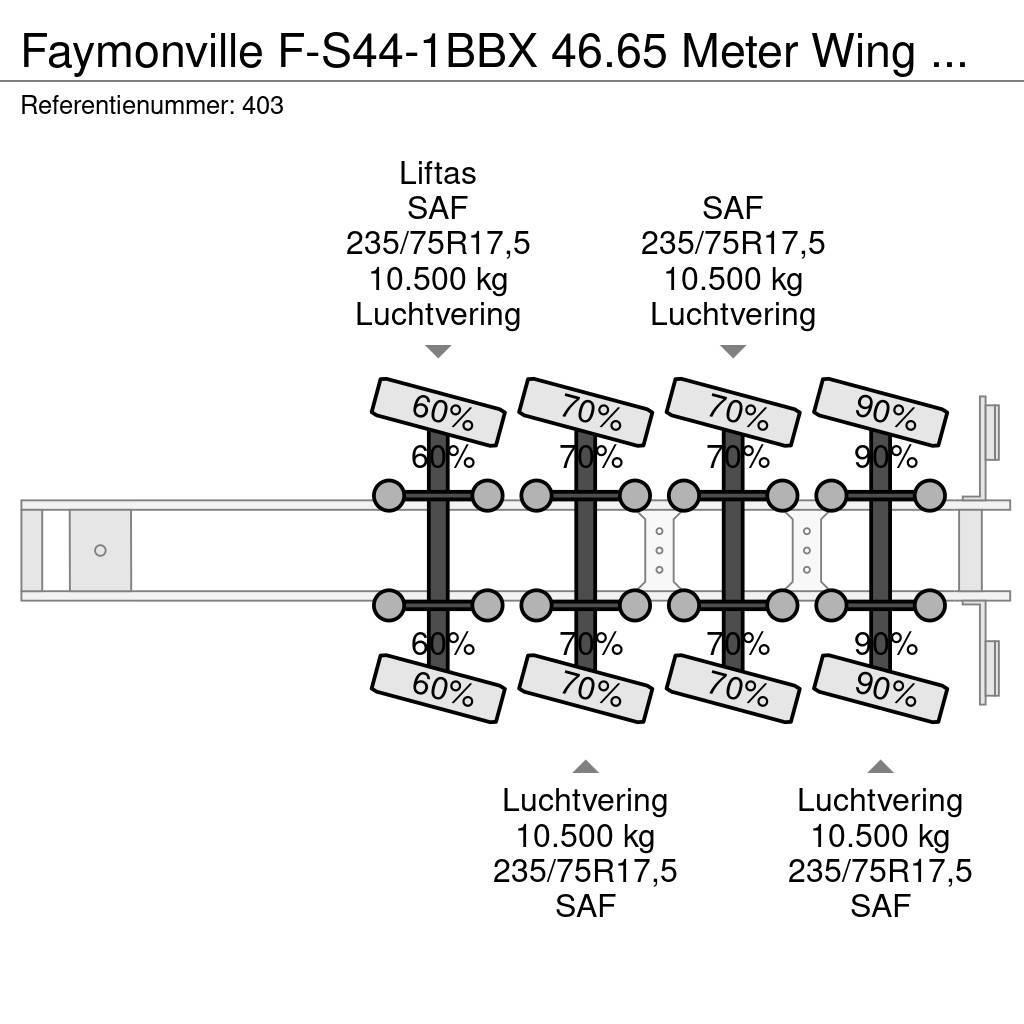Faymonville F-S44-1BBX 46.65 Meter Wing Carrier! Vlakke laadvloeren