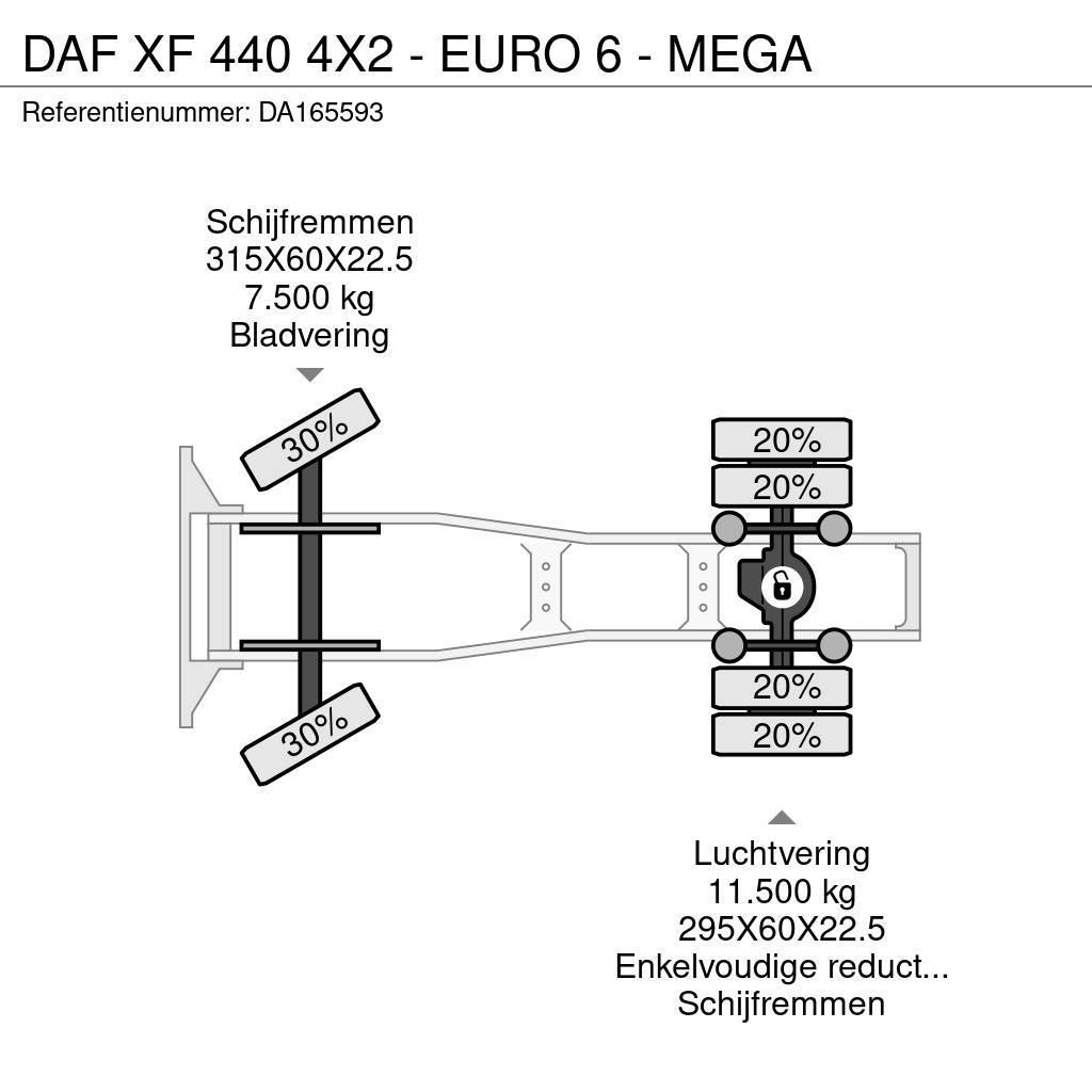 DAF XF 440 4X2 - EURO 6 - MEGA Trekkers