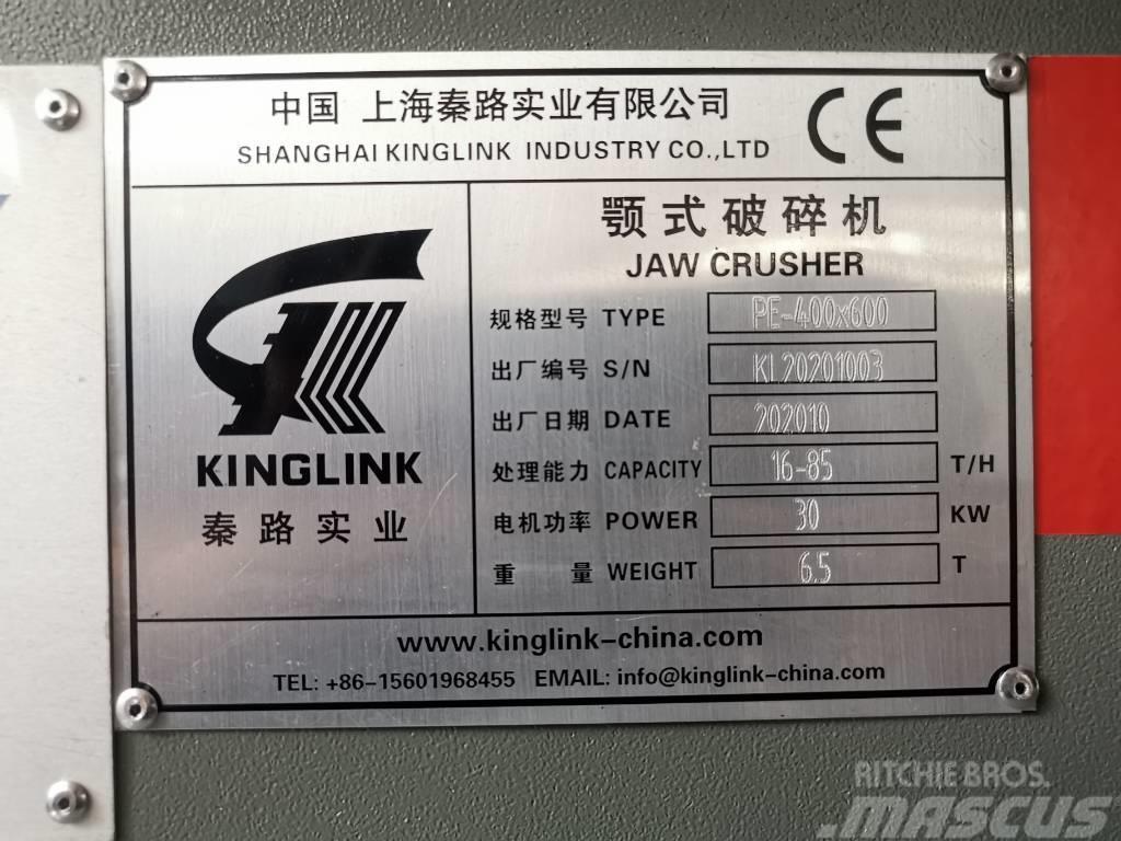 Kinglink Jaw Crusher PE400X600 (16X24) Vergruizers