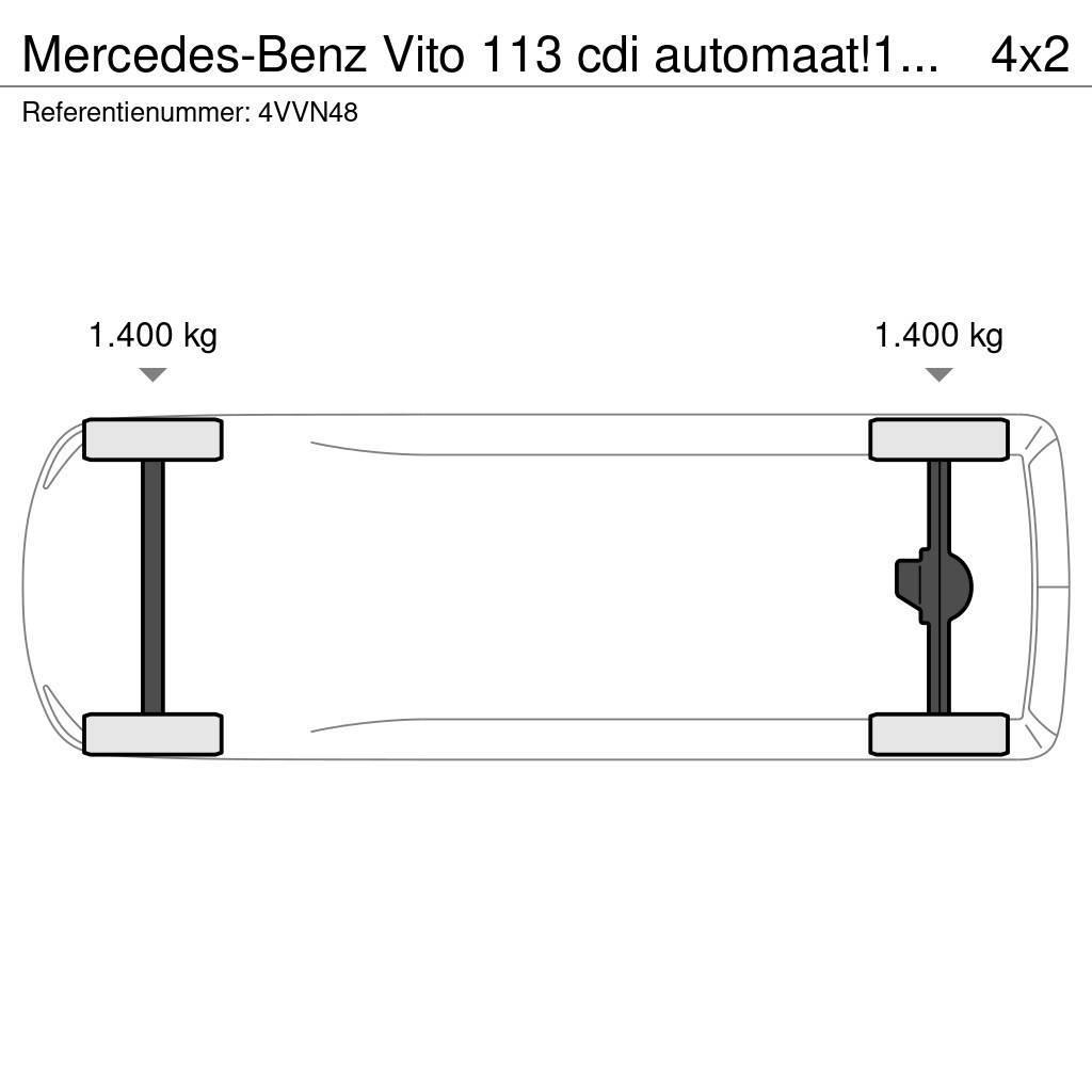 Mercedes-Benz Vito 113 cdi automaat!140dkm!! Gesloten opbouw
