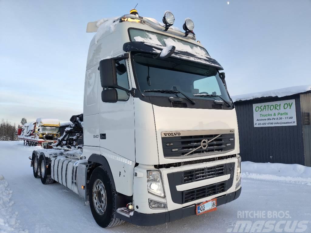 Volvo FH540 6x4 multilift koukkulaite Vrachtwagen met containersysteem