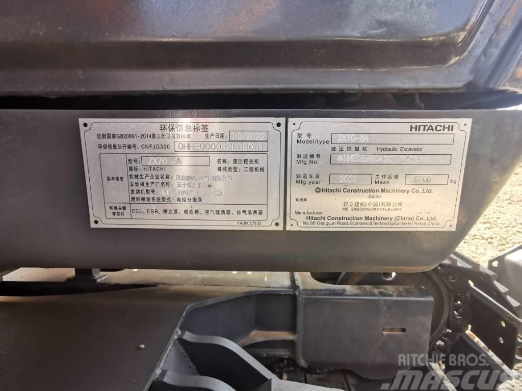 Hitachi ZX 70 Minigraafmachines < 7t