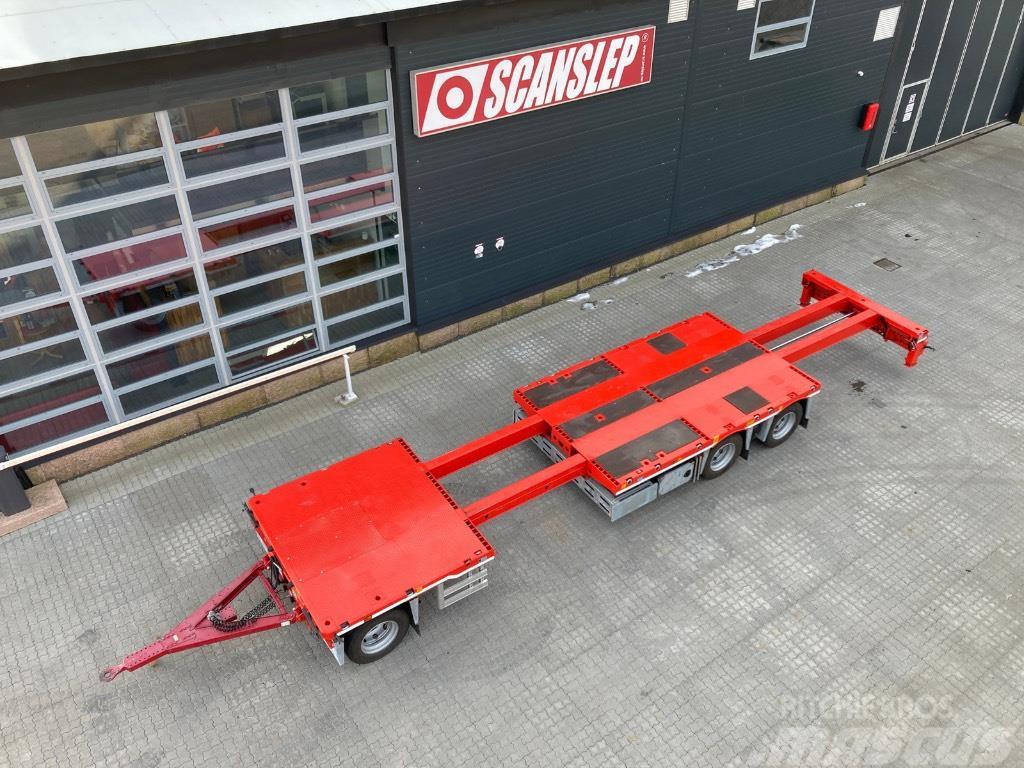 SCANSLEP Extendable platform trailer Vlakke laadvloer