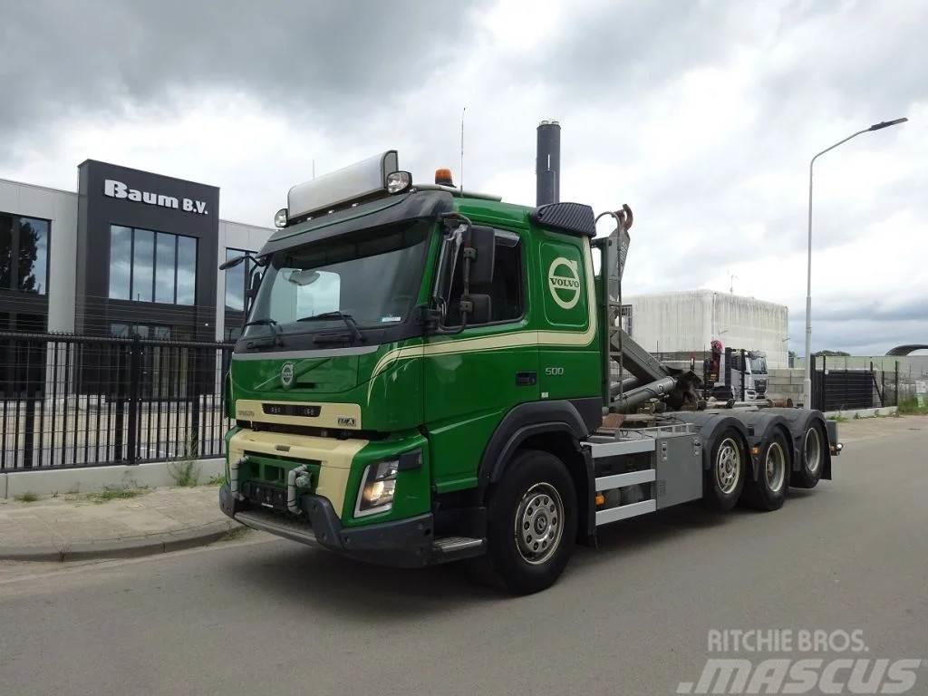 Volvo FMX 500 8X2 EURO 6 / HAAKSYSTEEM / PERFECT CONDITI Vrachtwagen met containersysteem