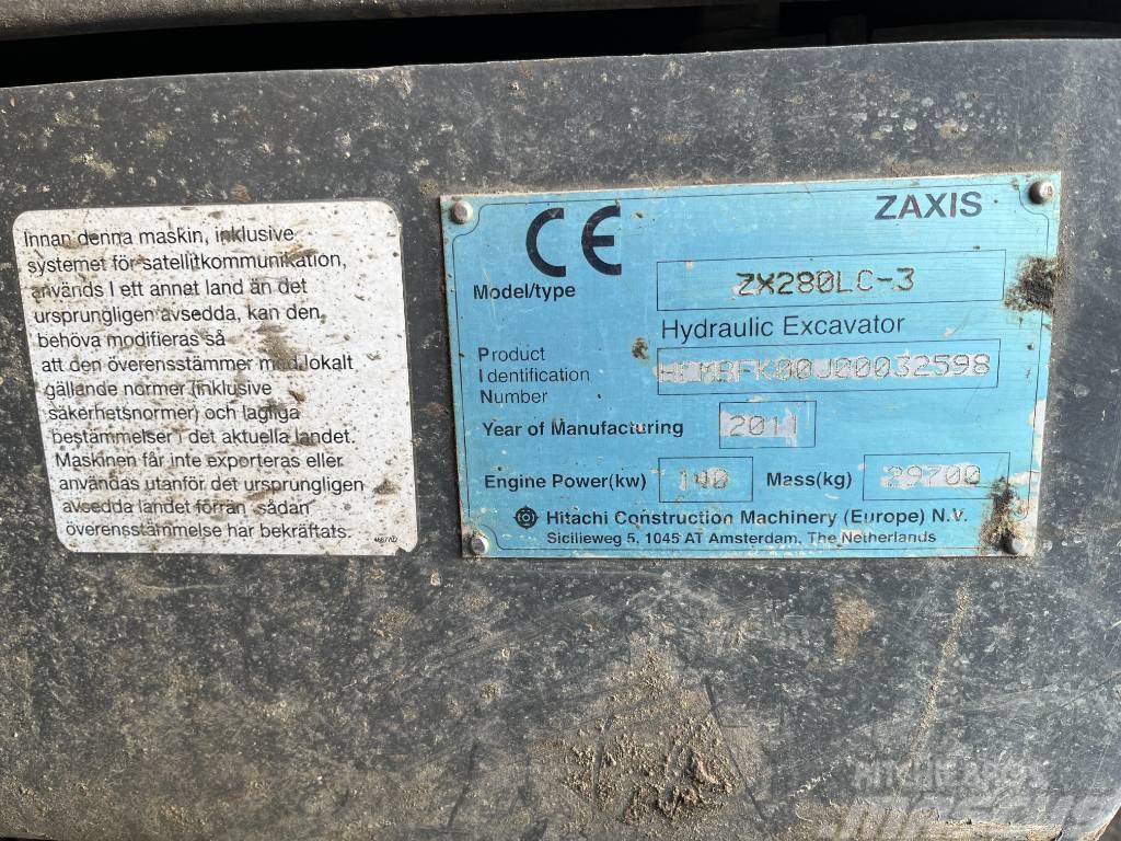 Hitachi ZX 280 LC-3/ Härnösand Rupsgraafmachines