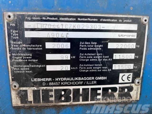 Liebherr A 904 C Litronic Wielgraafmachines