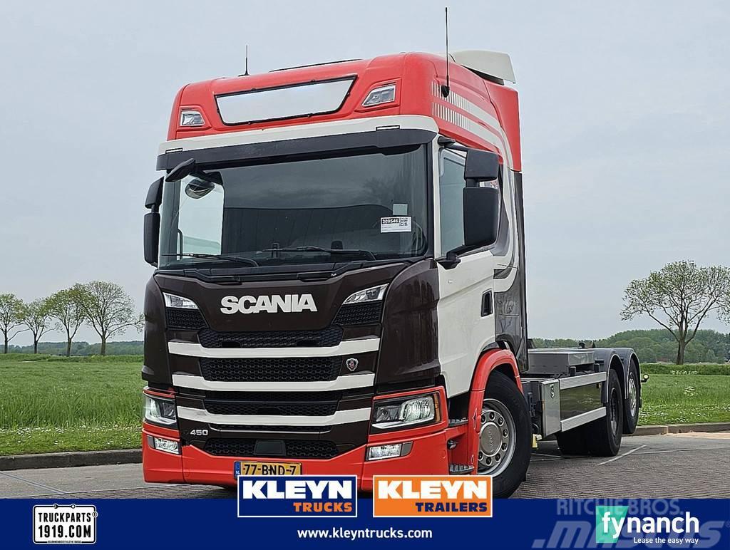 Scania G450 6x2 nb vdl hooklift Vrachtwagen met containersysteem
