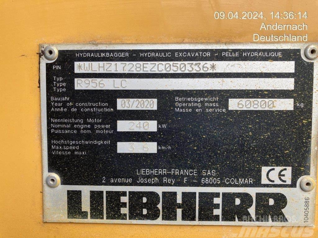 Liebherr R956 LC Rupsgraafmachines