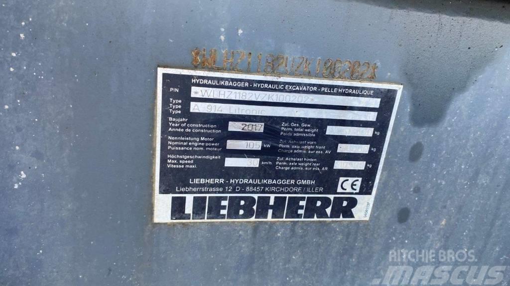 Liebherr A 914 Litronic Wielgraafmachines