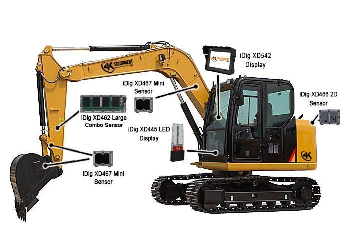  iDig NEW XD611 Touch 2D Excavator Grade Control Sy Overige componenten