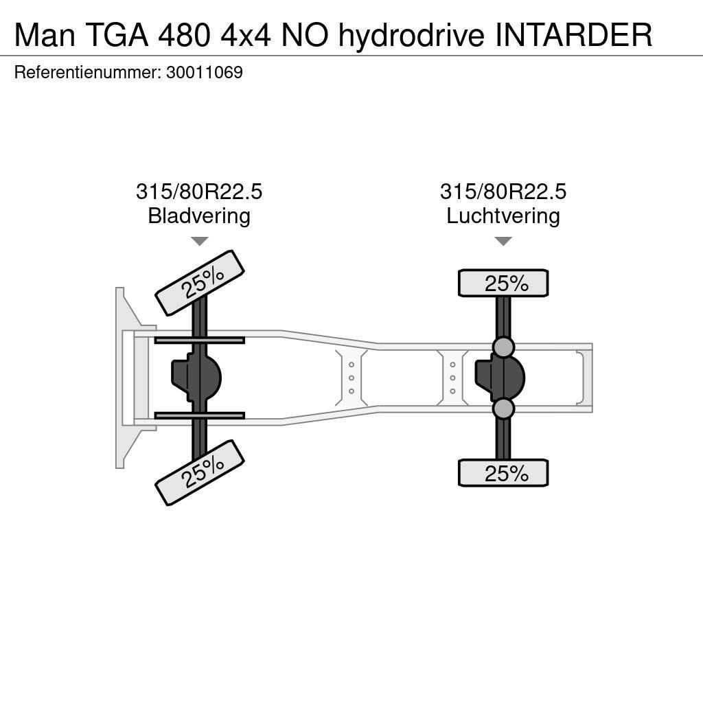MAN TGA 480 4x4 NO hydrodrive INTARDER Trekkers