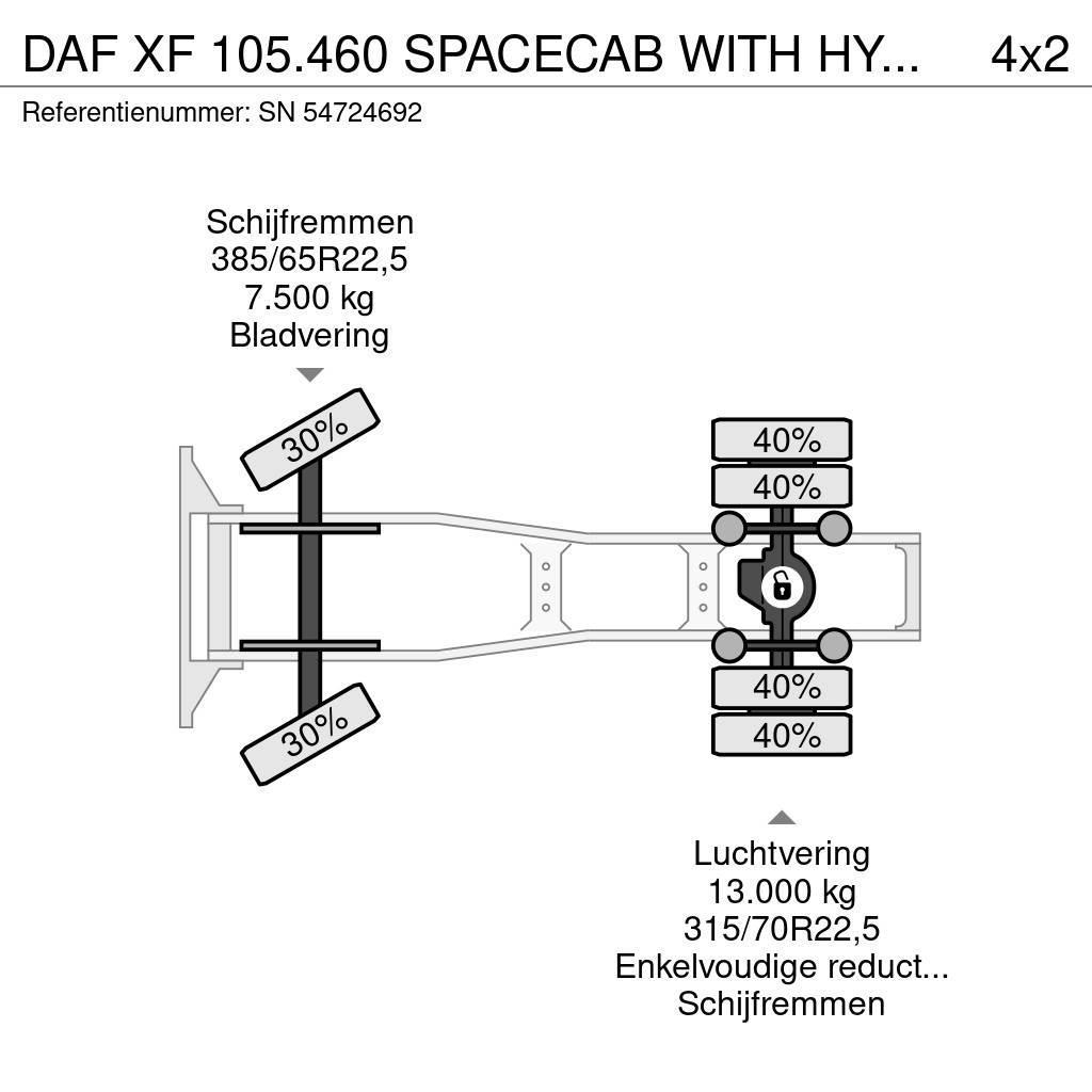 DAF XF 105.460 SPACECAB WITH HYDRAULIC KIT (ZF16 MANUA Trekkers