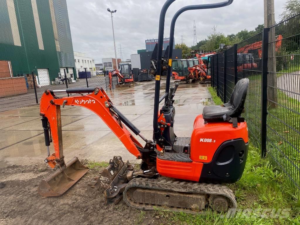 Kubota K 008-3 Minigraafmachines < 7t