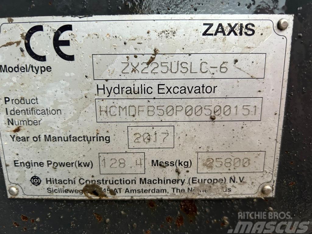 Hitachi ZX225 USLC-6 Rupsgraafmachines