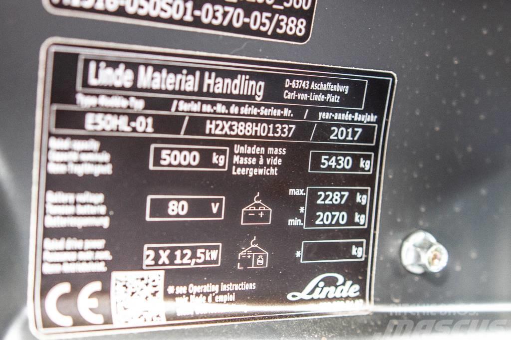 Linde E50HL-01 Elektrische heftrucks