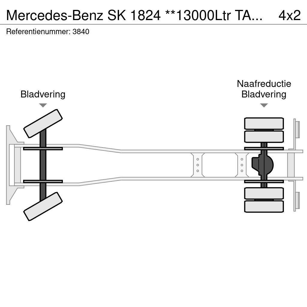 Mercedes-Benz SK 1824 **13000Ltr TANK-FULL STEEL**TOPSHAPE** Tankwagen