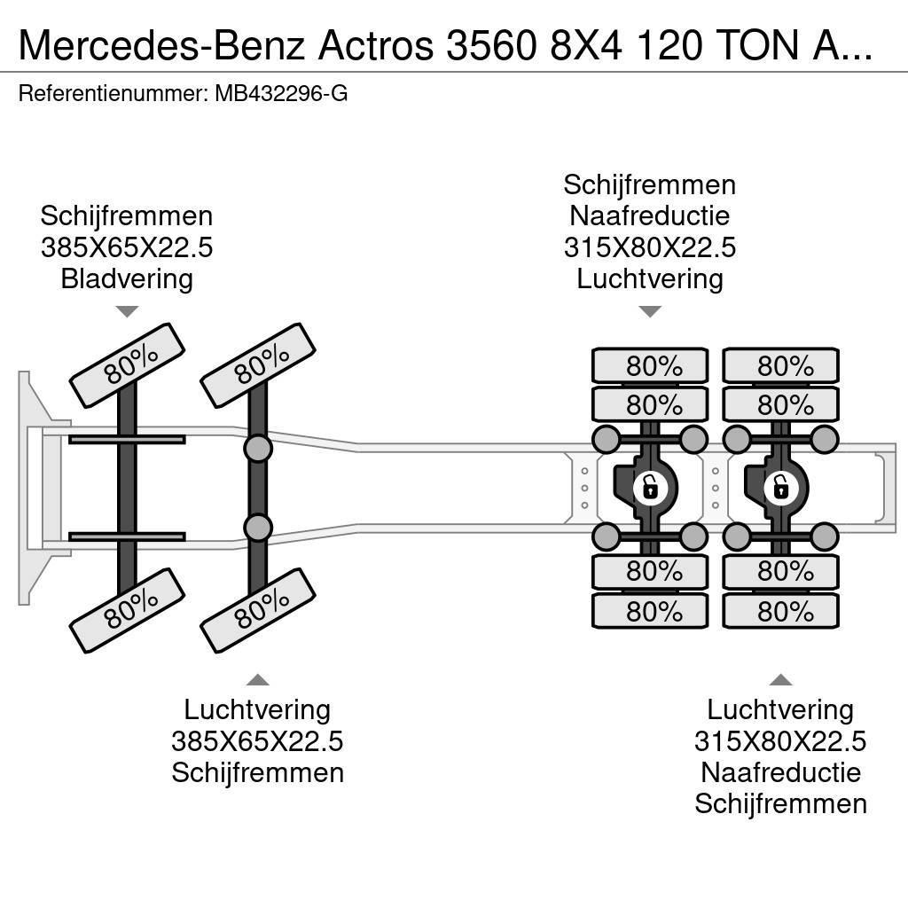 Mercedes-Benz Actros 3560 8X4 120 TON AN RETARDER Trekkers