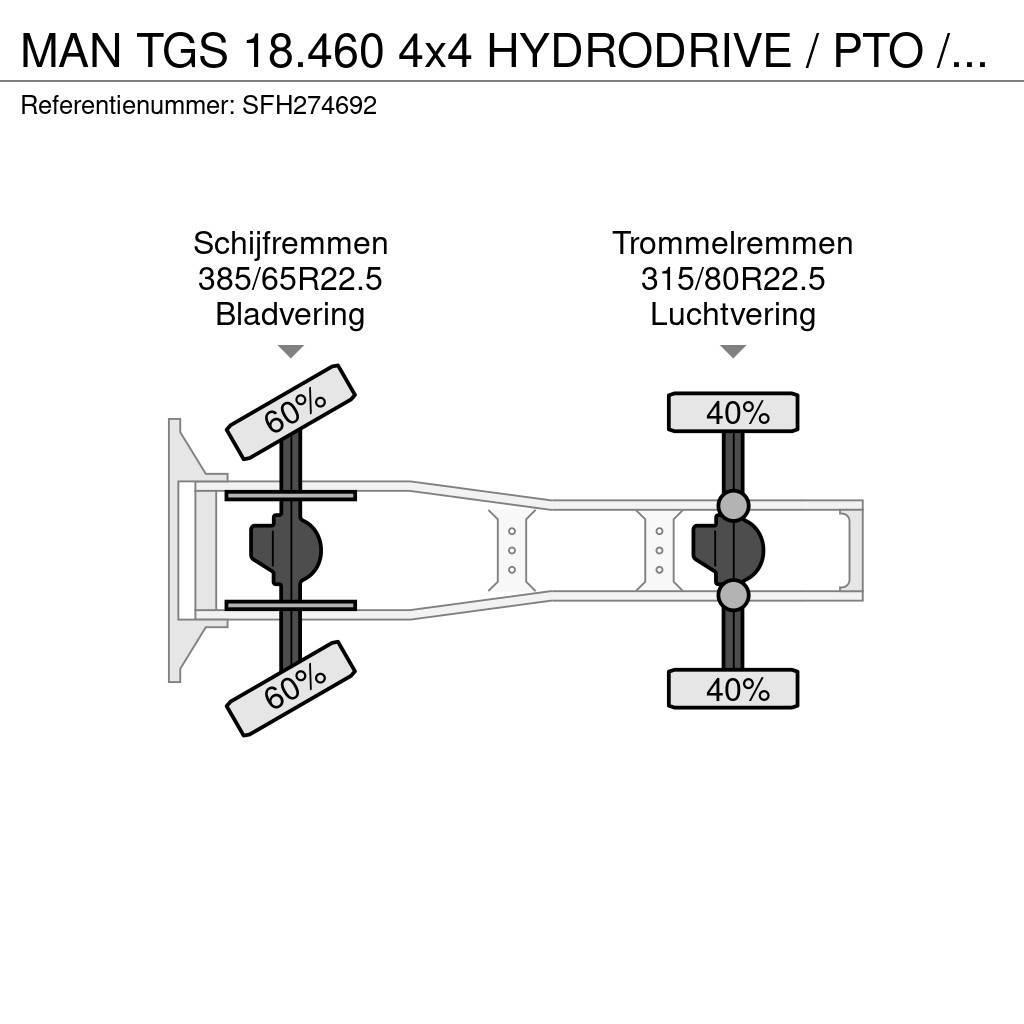 MAN TGS 18.460 4x4 HYDRODRIVE / PTO / GROS PONTS - BIG Trekkers