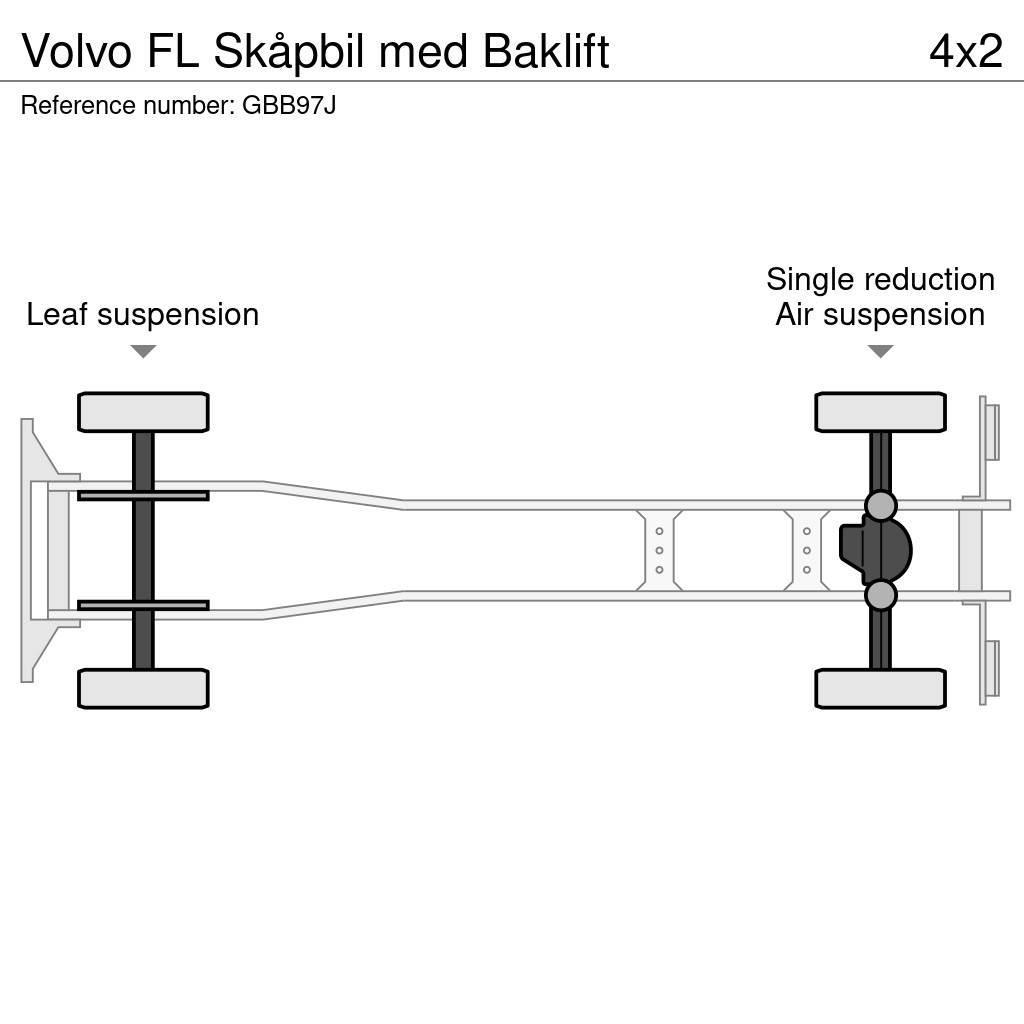 Volvo FL Skåpbil med Baklift Bakwagens met gesloten opbouw