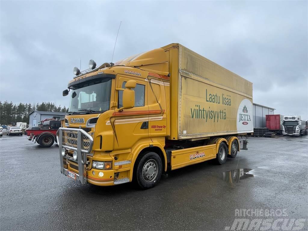 Scania R-500 6x2-4500, 7,7m tasonostolaite + Lokinsiipi Containerchassis
