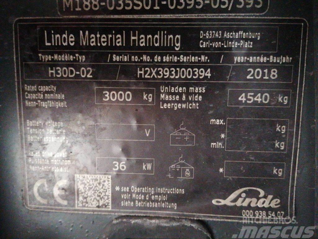 Linde H30D-02 Diesel heftrucks