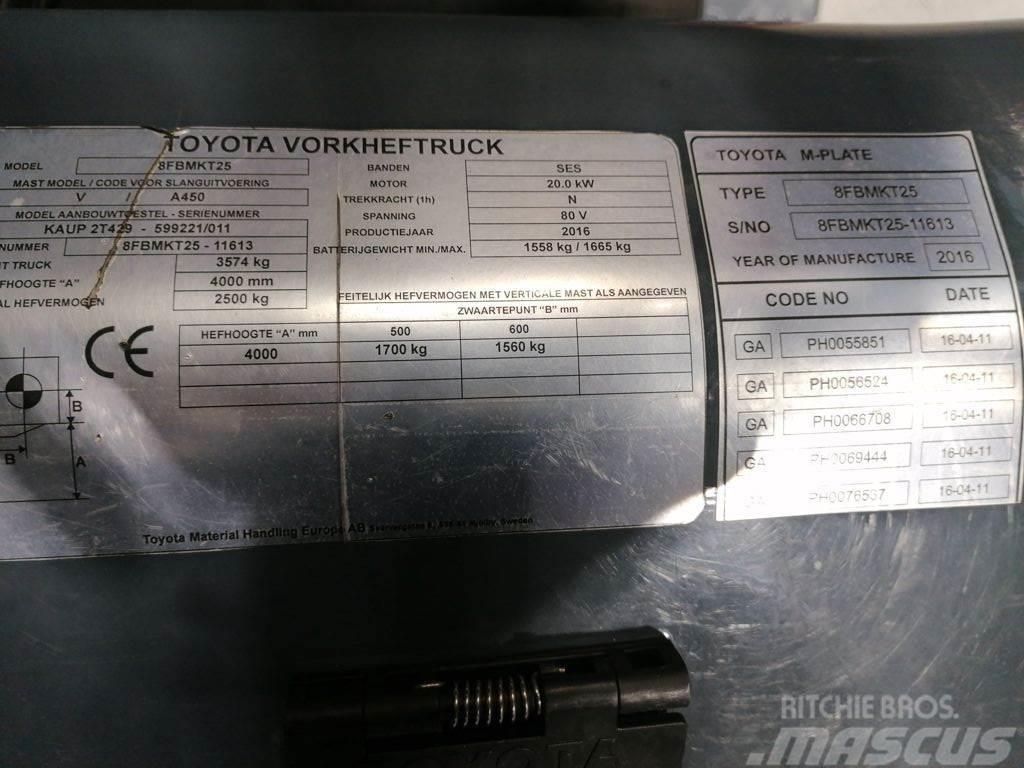 Toyota 8FBMKT25 Elektrische heftrucks
