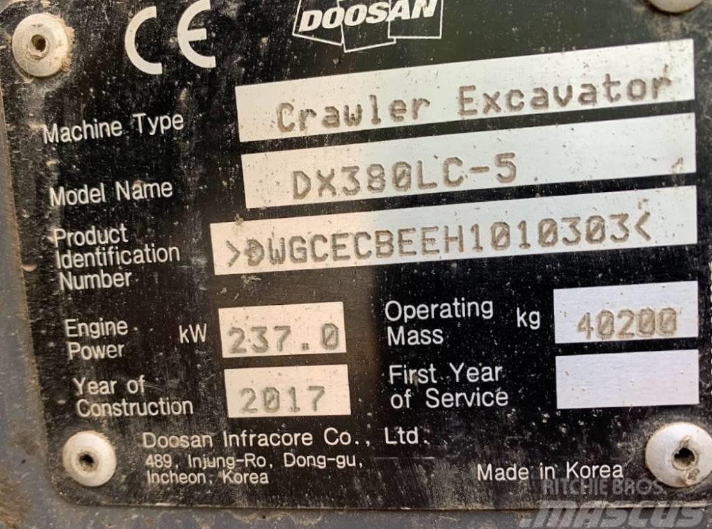 Doosan DX 380 LC-5 Rupsgraafmachines
