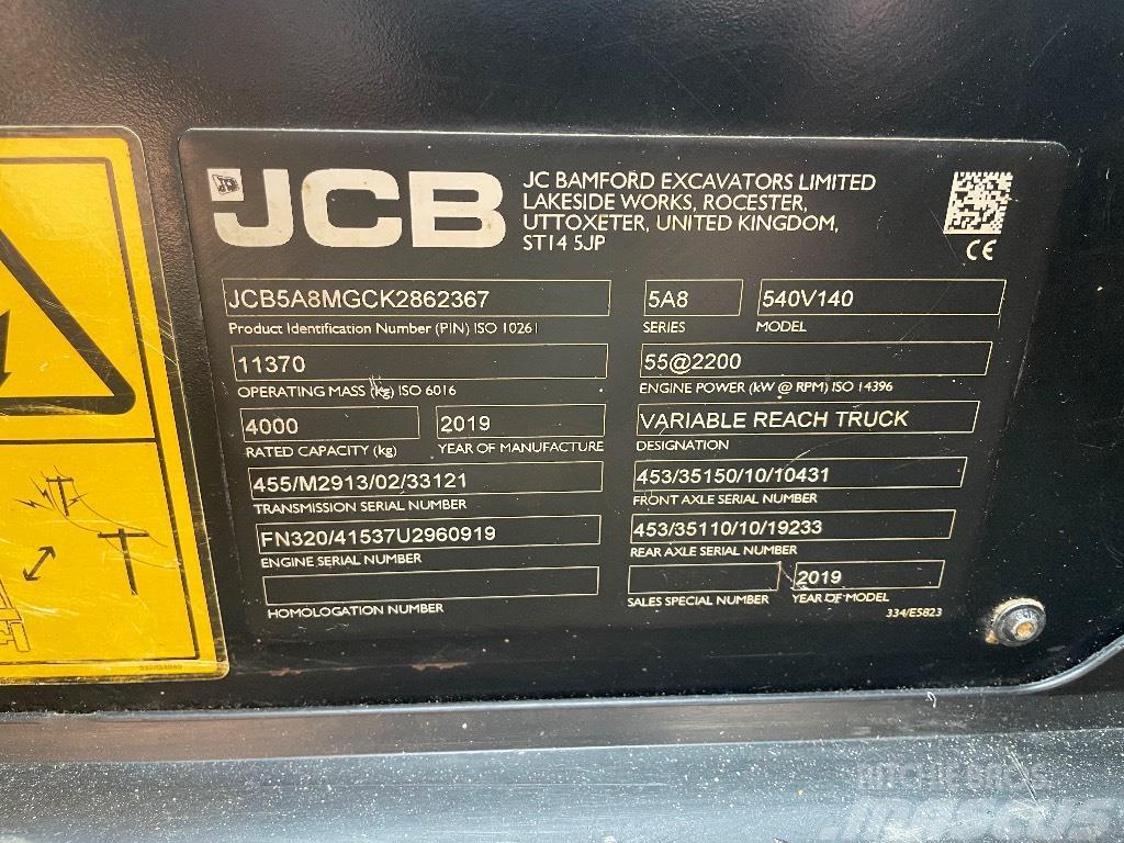 JCB 540V140 Verreikers