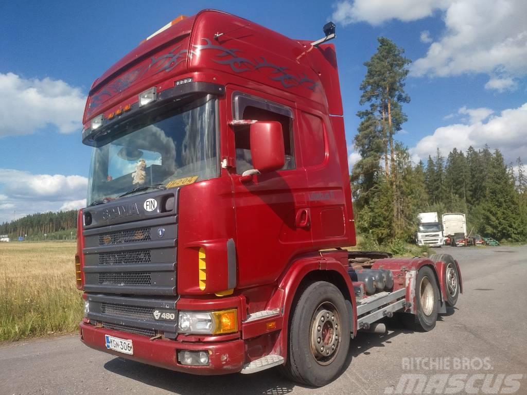 Scania R164 6x2 veturi,täysilmaj. kats 08/23 Trekkers