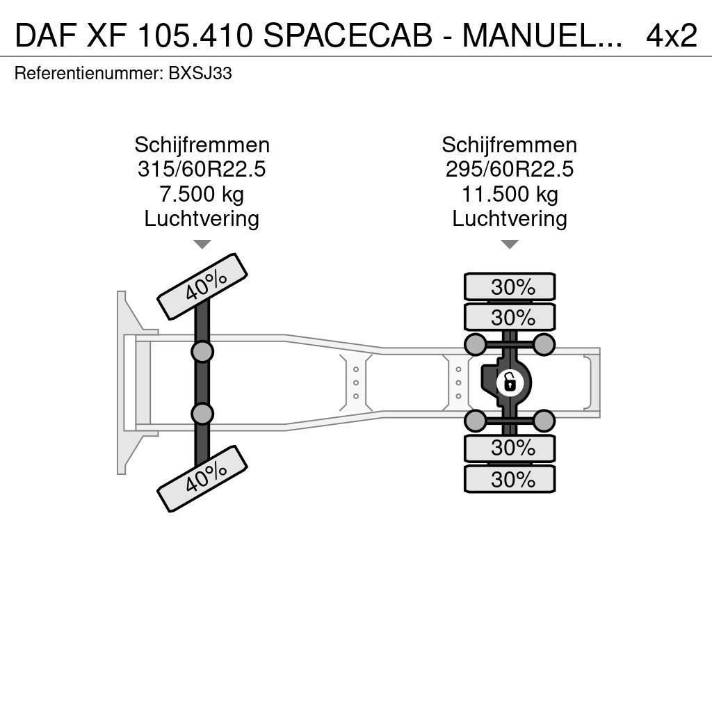 DAF XF 105.410 SPACECAB - MANUEL - 900.000KM - STAND K Trekkers