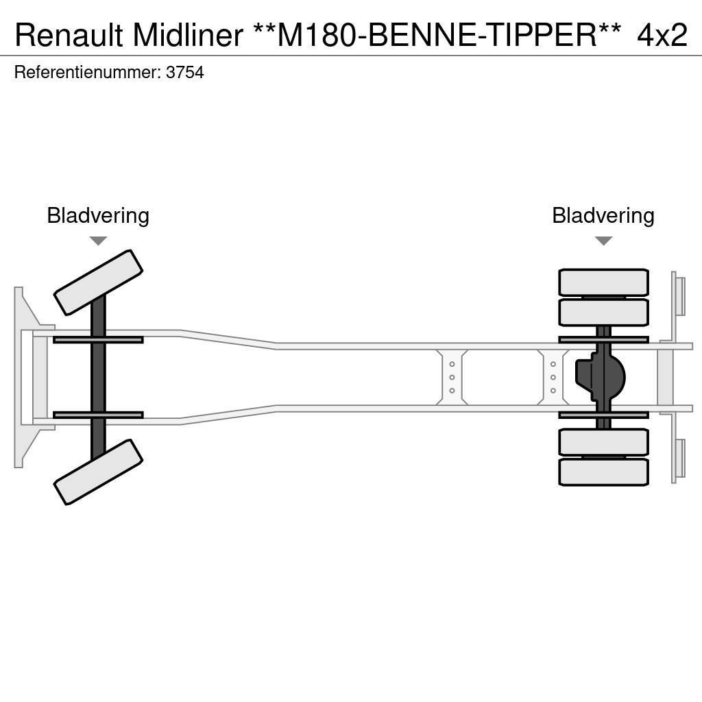 Renault Midliner **M180-BENNE-TIPPER** Kipper