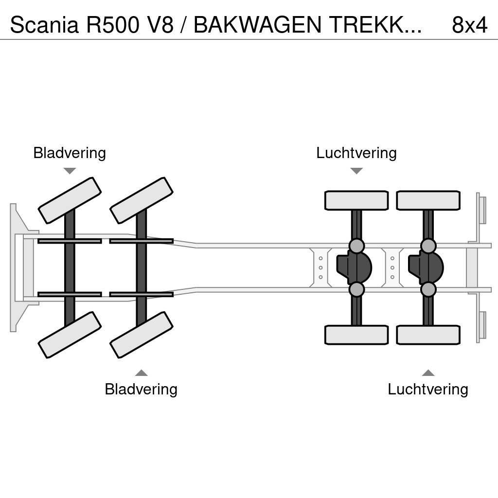 Scania R500 V8 / BAKWAGEN TREKKER COMBI / PALFINGER PK 53 Kranen voor alle terreinen