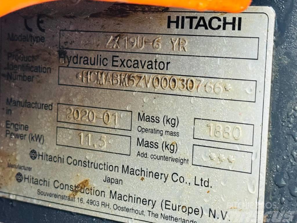 Hitachi ZX 19 U-6 YR Minigraafmachines < 7t