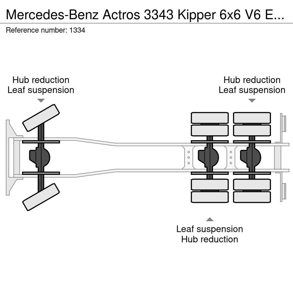 Mercedes-Benz Actros 3343 Kipper 6x6 V6 EPS Gearbox Full Steel B Kipper