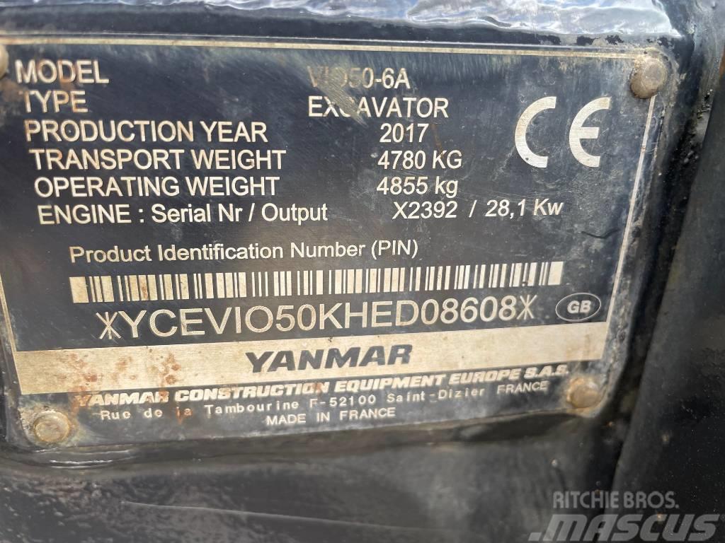 Yanmar Vio 50-6A Minigraafmachines < 7t