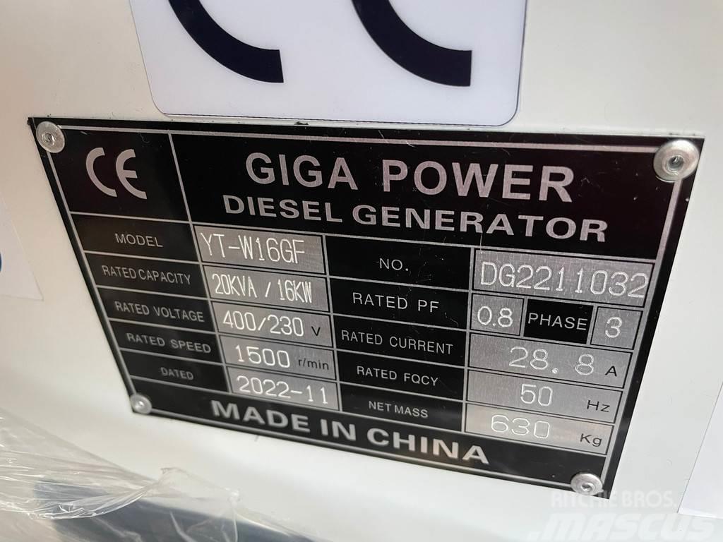  Giga power YT-W16GF 20KVA silent set Overige generatoren