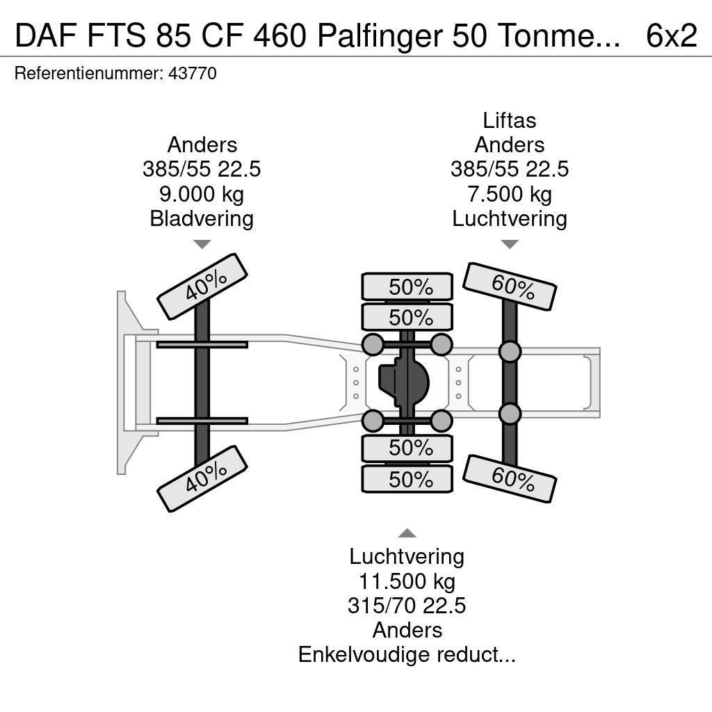 DAF FTS 85 CF 460 Palfinger 50 Tonmeter laadkraan Trekkers
