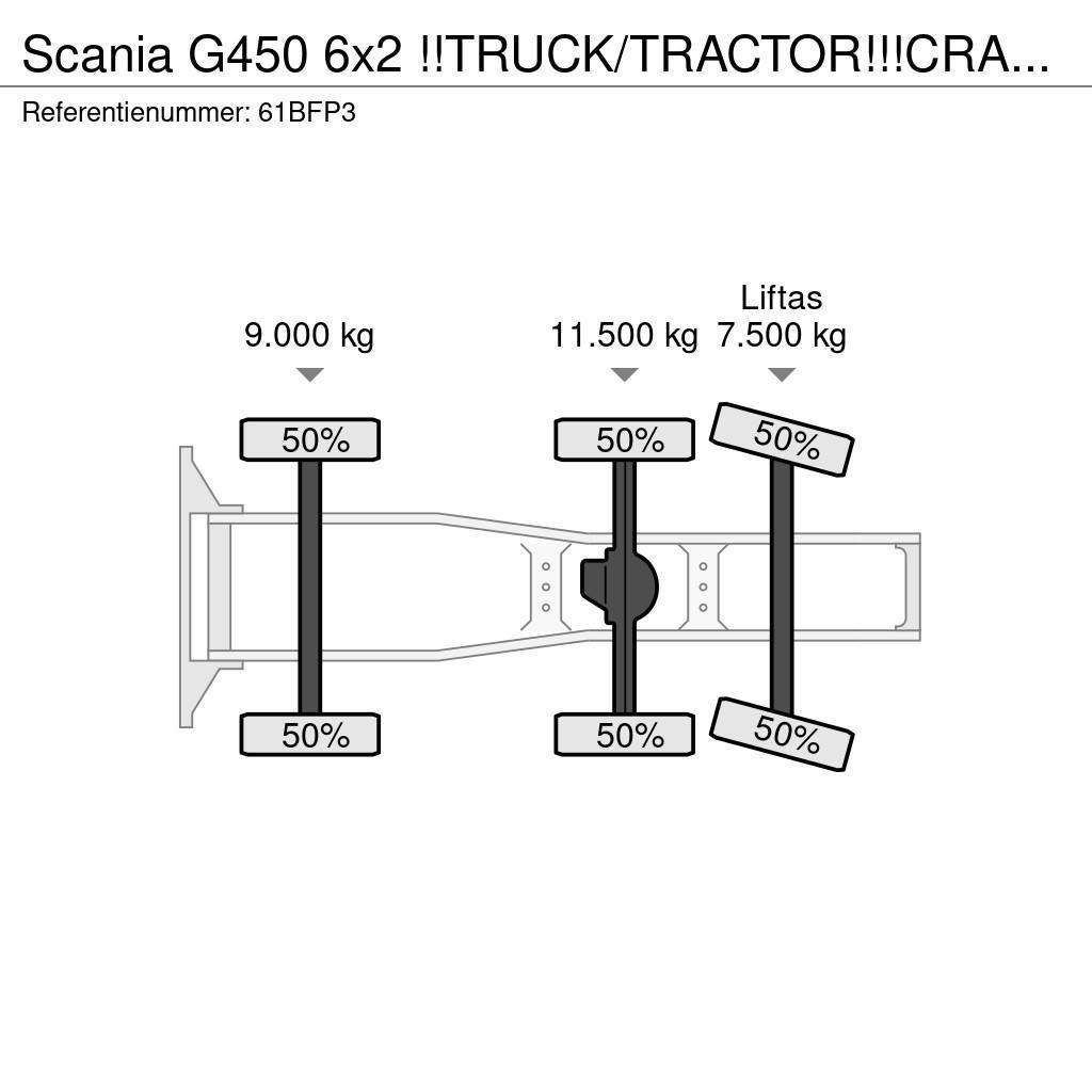 Scania G450 6x2 !!TRUCK/TRACTOR!!!CRANE/GRUE/40TM!!TOP!!M Trekkers