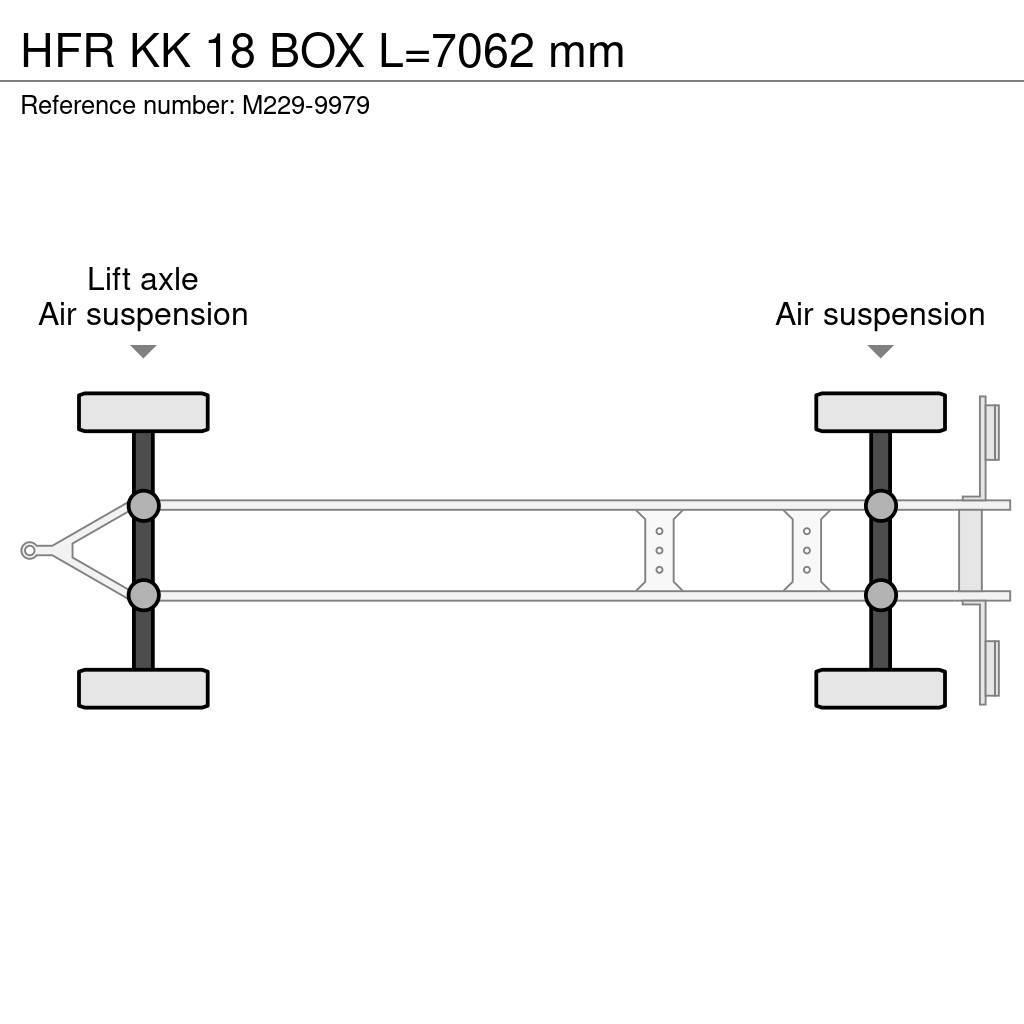 HFR KK 18 BOX L=7062 mm Gesloten opbouw trailers