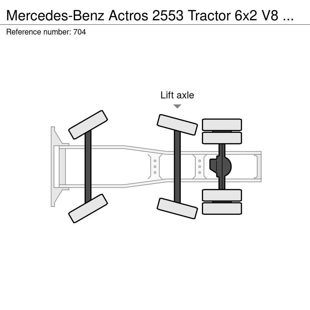 Mercedes-Benz Actros 2553 Tractor 6x2 V8 EPS Retarder Big Axle G Trekkers