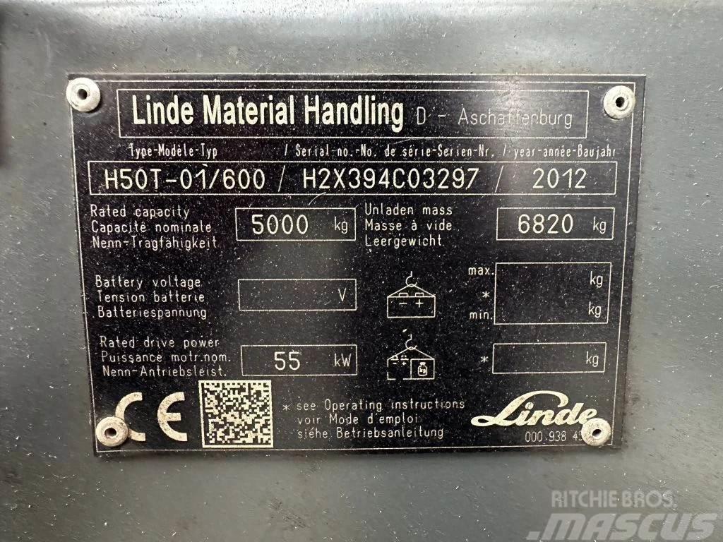 Linde H50/600T LPG heftrucks