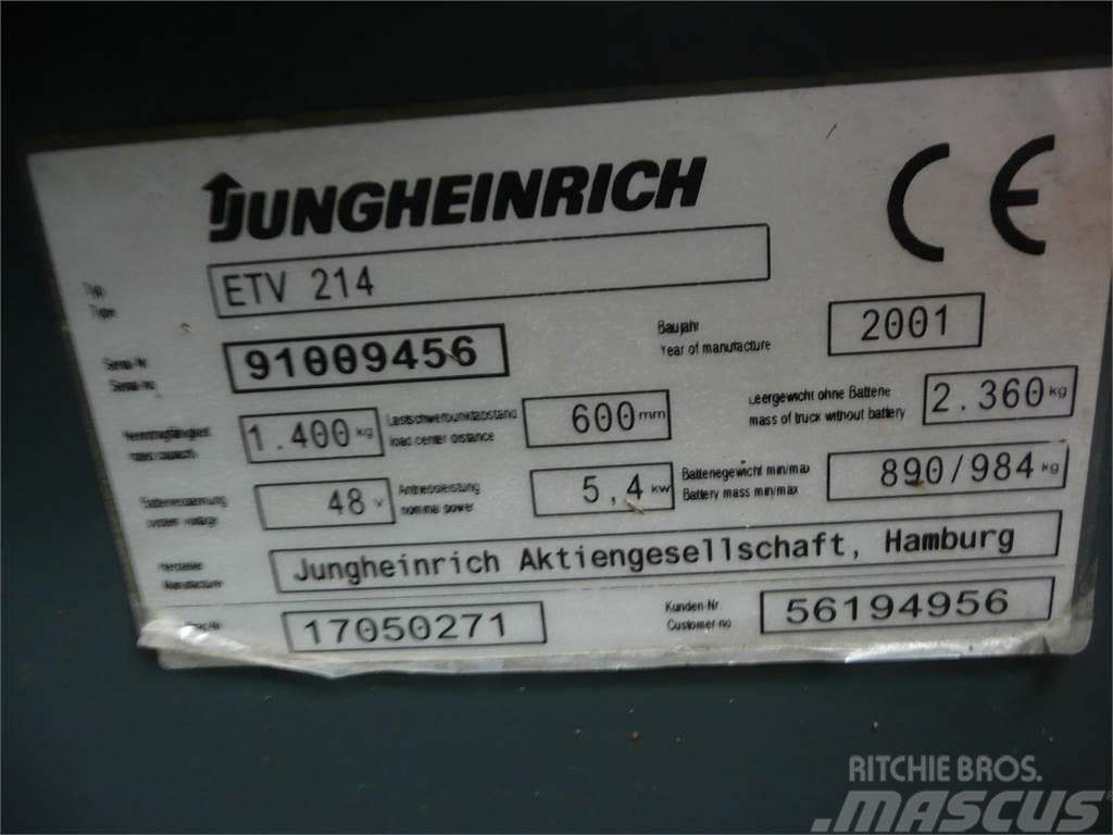 Jungheinrich ETV 214 600 DZ Reachtruck voor hoog niveau