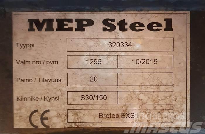  MEP Steel BRETEC EXS1 ISKUVASARAN KIINNIKELEVY S30 Snelkoppelingen