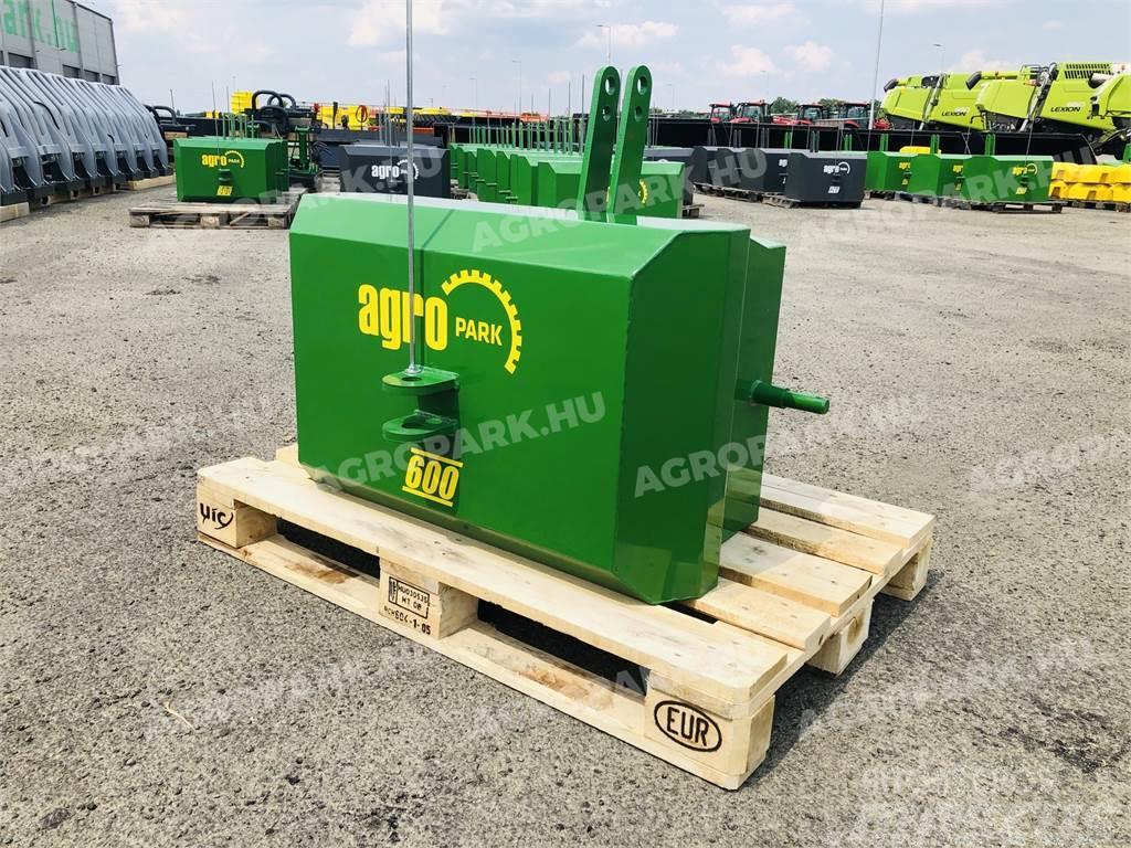  600 kg front hitch weight, in green color Frontgewichten