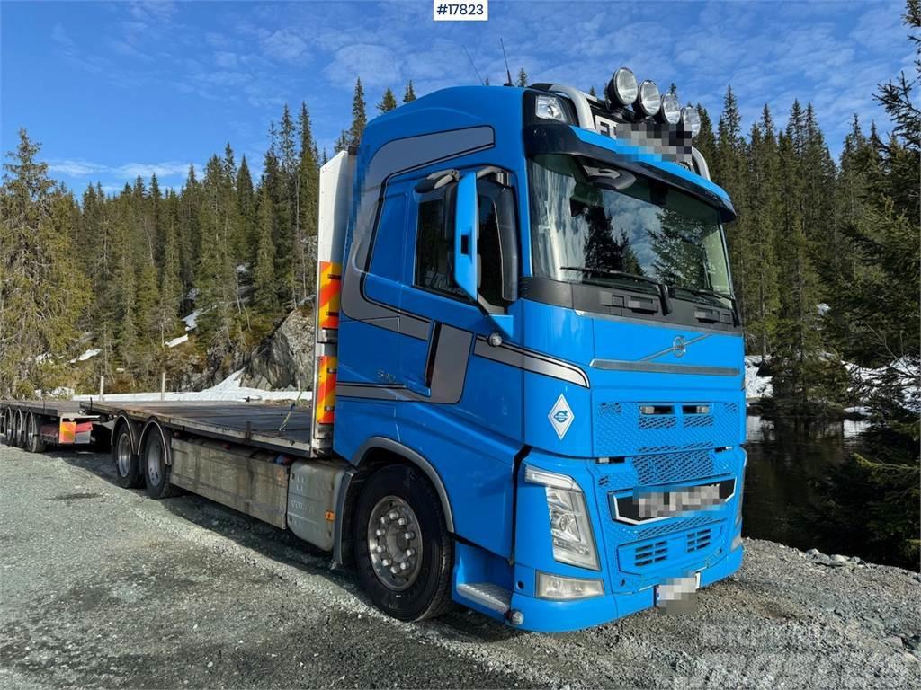 Volvo Fh 540 6x2 barrack truck w/ Trailer - bygg trailer Platte bakwagens
